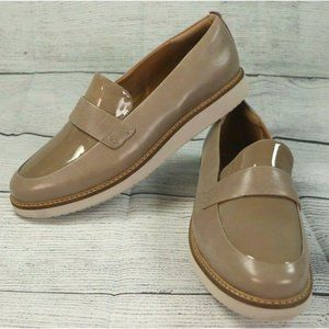 Clarks Artisan Womens Brown Tan Patent Leather 11